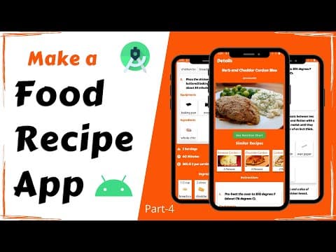 Make a Food Recipe App | Android Project | Full Tutorial Part - 4